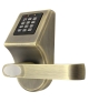 SZYLD Z KONTROLĄ DOSTĘPU EURA ELH-70B9 BRASS z czytnikiem RFID i szyfratorem, uniwersalny rozstaw śrub