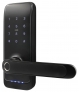 KLAMKA Bluetooth ELH-01H4 - czarna, szyfrator, czytnik Mifare 13,56 MHz, czytnik biometryczny, IP65, App TTLock/ TTHotel