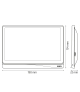 WIDEODOMOFON VDP-30C5 - DC 15V, grafitowy, LCD 8'', WiFi, otwieranie 3 wejść, AHD, Tuya, kaseta ze stali nierdzewnej, natynkowa,