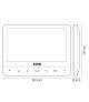 WIDEODOMOFON VDP-77A3 ''TAURUS'' - LCD 7'' otwieranie 2 wejść, pamięć, dotykowy szyfrator, czytnik zbliżeniowy
