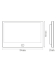 MONITOR ''EURA'' VDA-50A3-2W biały 2-żyłowy, 7'', otwieranie 2 wejść, AHD