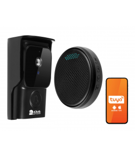 DZWONEK BEZPRZEWODOWY WiFi WDP-31H2 black DC 3,7V, 2,4 GHz, Tuya
