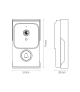 DZWONEK BEZPRZEWODOWY WiFi WDP-31H2 black DC 3,7V, 2,4 GHz, Tuya