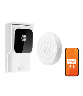 DZWONEK BEZPRZEWODOWY WiFi WDP-31H2 black DC 3,7V, 2,4 GHz, Tuya