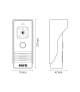 WIDEODOMOFON VDP-45A3-TY ALPHA+ - czarny, 7'', WiFi, otwieranie 1 wejścia, AHD, Tuya App