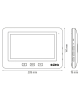 MONITOR VDA-45A3-TY ''CONNECT+'' biały, 7'', otwieranie 1 wejścia, WiFi, AHD, Tuya