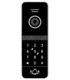 KASETA ZEWNĘTRZNA WIDEODOMOFONU EURA VDA-50C5 - jednorodzinna, czarna, kamera 960p., czytnik RFID, szyfrator