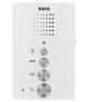 DOMOFON EURA ADP-64A3 - biały, czterorodzinny, głośnomówiący, obsługa 2 wejść, czytnik RFID