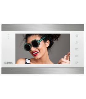 MONITOR EURA VDA-01C5 - biały, LCD 7, AHD, pamięć obrazów