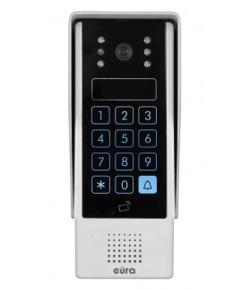 KASETA ZEWNĘTRZNA WIDEODOMOFONU EURA VDA-80A3 EURA CONNECT - jednorodzinna, dotykowy szyfrator, czytnik zbliżeniowy