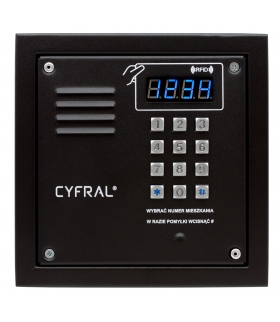 PANEL CYFROWY CYFRAL PC-2000RE czarny z czytnikiem RFiD i wbudowana elektronika
