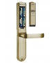 SZYLD ZAMKA ELEKTROMECHANICZNEGO EURA ELH-40B9 brass - z czytnikiem kart zbliżeniowych (RFID) i zamkiem szyfrowym, bateryjny, mosiądz